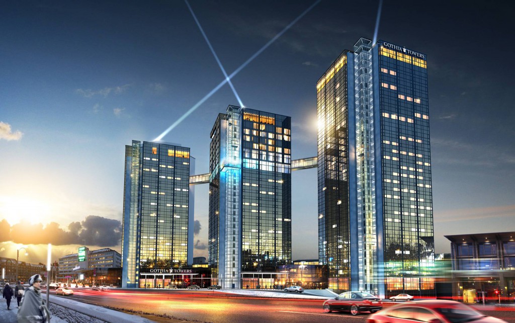 Gestaltning av Gothia Towers, av White Arkitekter